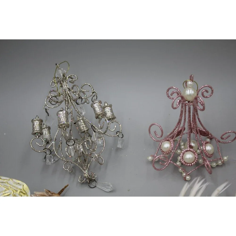 12 Pcs Mushrooms Unicorn Ornament Lot Vintage-Inspired At Home Magical Winter